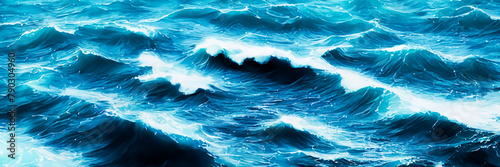 ocean texture with giant waves, surface, front, facade, detail, zoom, close-up, sea, ocean, lake, river
