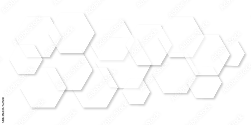 Abstract white background with hexagon and hexagonal background. Luxury white pattern with hexagons. abstract 3d hexagonal background with shadow. 3D futuristic abstract honeycomb mosaic background. Abstract white background with hexagon and hexagonal background. Luxury white pattern with hexagons. abstract 3d hexagonal background with shadow. 3D futuristic abstract honeycomb mosaic background.