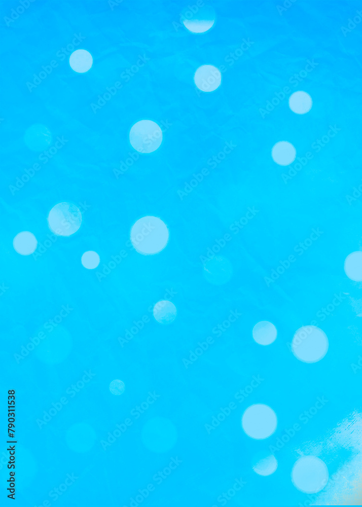 Blue bokeh vertical background for Banner, Poster, ad, celebration, event and various design works