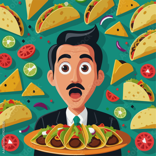 Taco Delight: Vector Graphic