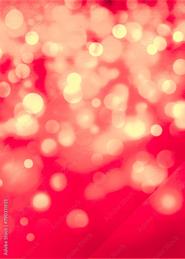 Red bokeh vertical background for Banner, Poster, ad, celebration, event and various design works