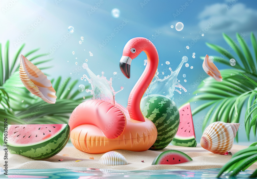 Obraz premium Summer party background