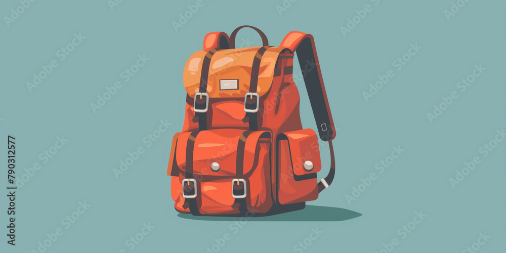 Illustration of a backpack Illustration of a backpack