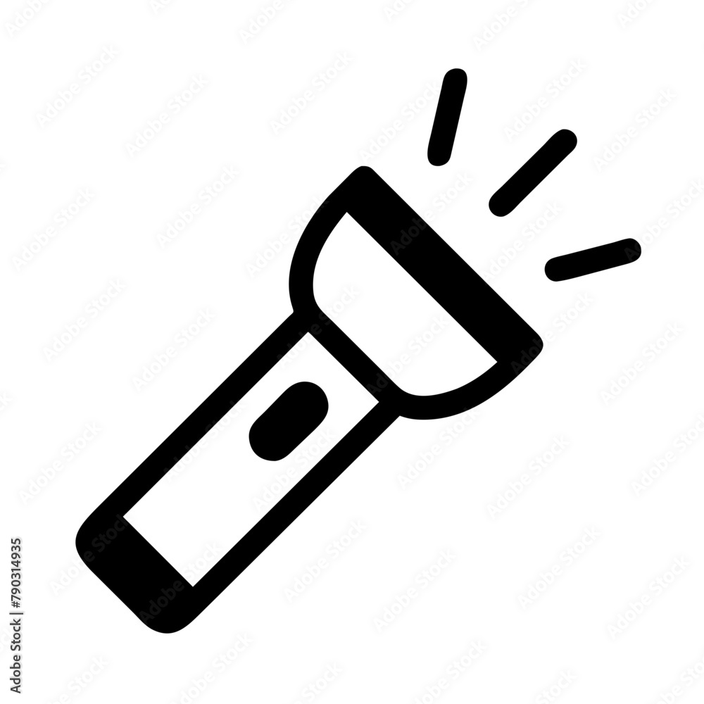 Flashlight icon vector graphics element silhouette birds sign symbol illustration on a Transparent Background Flashlight icon vector graphics element silhouette birds sign symbol illustration on a Transparent Background
