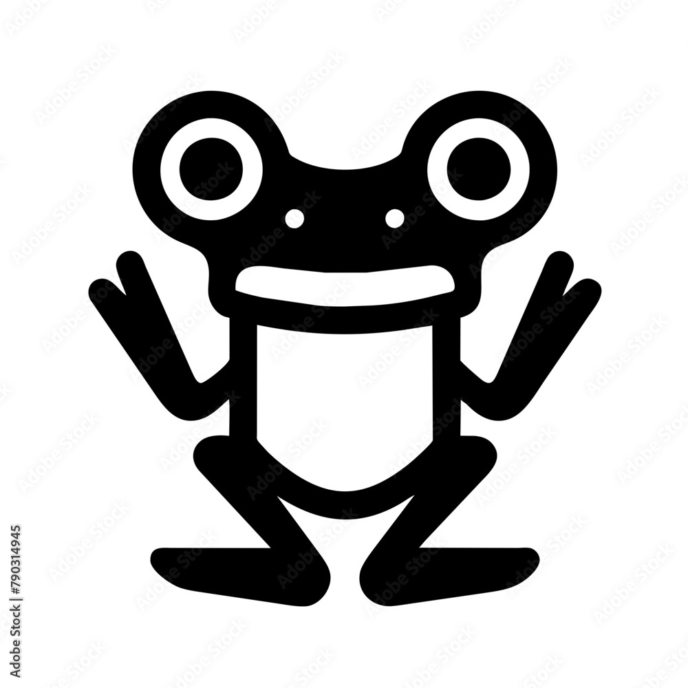 Frog icon vector graphics element silhouette sign symbol illustration on a Transparent Background Frog icon vector graphics element silhouette sign symbol illustration on a Transparent Background