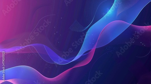 abstract blue background with curved lines