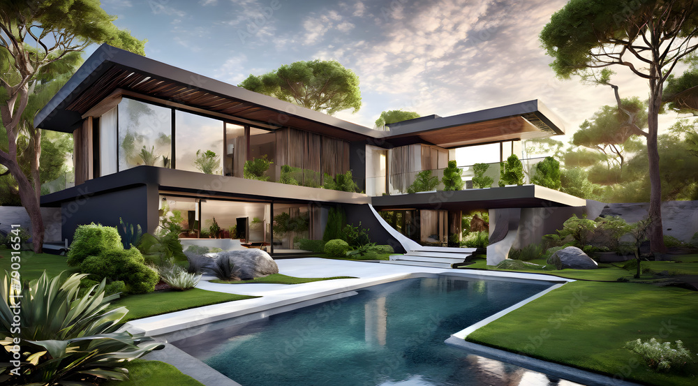 Luxury home with swimming pool