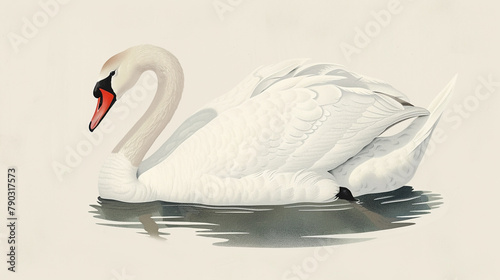 Illustration of a swan