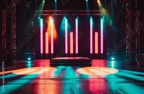 Illuminated Stage Set-Up © yganko