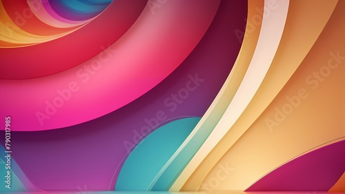 Colorful abstract background with gradient wave design in shades of purple  orange and blue  yellow