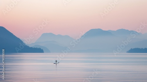 Lone Boat in Vast Water © yganko