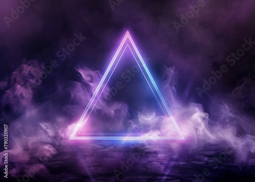 Triangle in the Middle of a Purple Sky