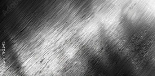 Stainless steel surface with visible scratches and irregularities  detailed monochrome texture