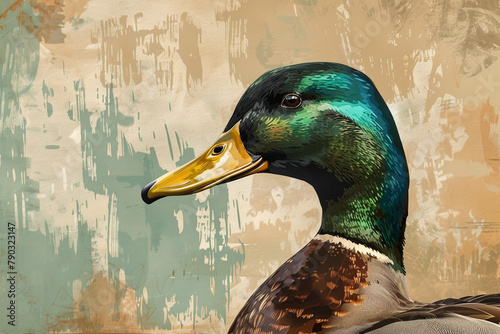 Illustration of a duck