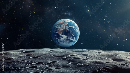 Earth Viewed From the Moon