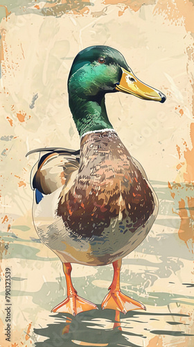 Illustration of a duck