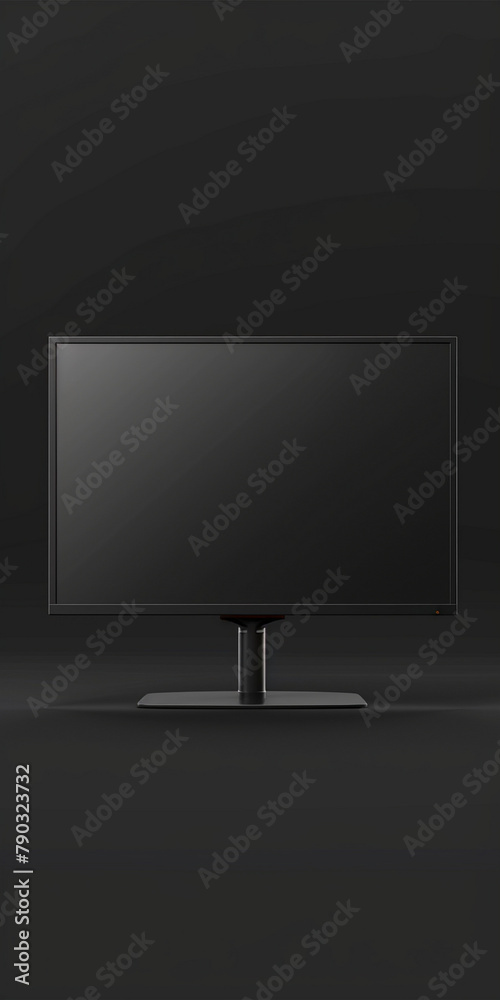 LCD TV, Thin and Flat Screen TV, Modern TV, with White Background LCD TV, Thin and Flat Screen TV, Modern TV, with White Background