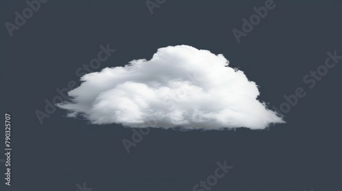 cloud on gray background