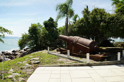 Canão na Fortaleza de Santo Antônio de Ratones Florianópolis