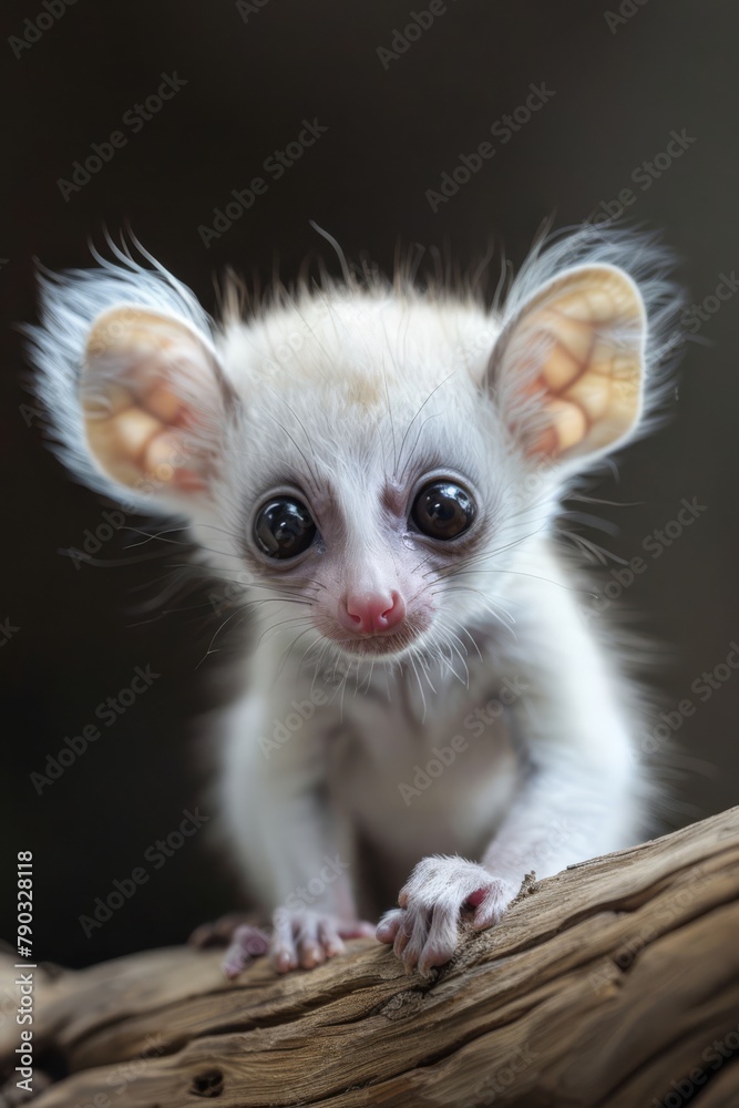 Beautiful cute baby monkey with beautiful eyes black background, generated with AI Beautiful cute baby monkey with beautiful eyes black background, generated with AI