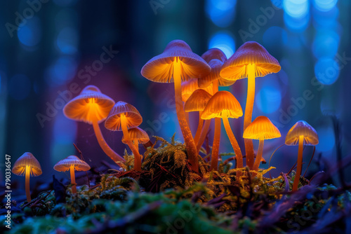 small poisonous mushrooms toadstool group psilocybin 
