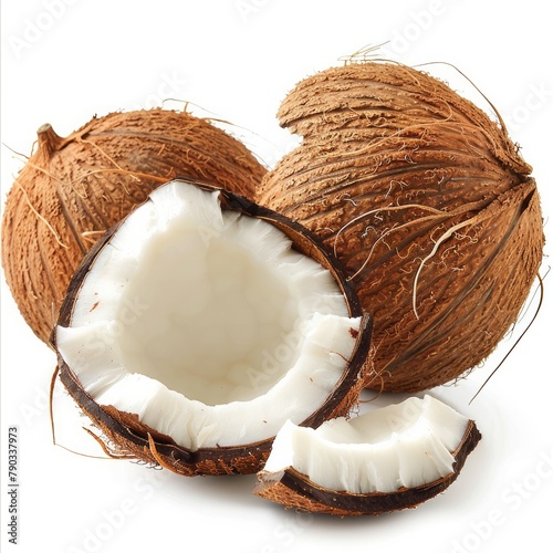 Two Coconuts Sitting Together