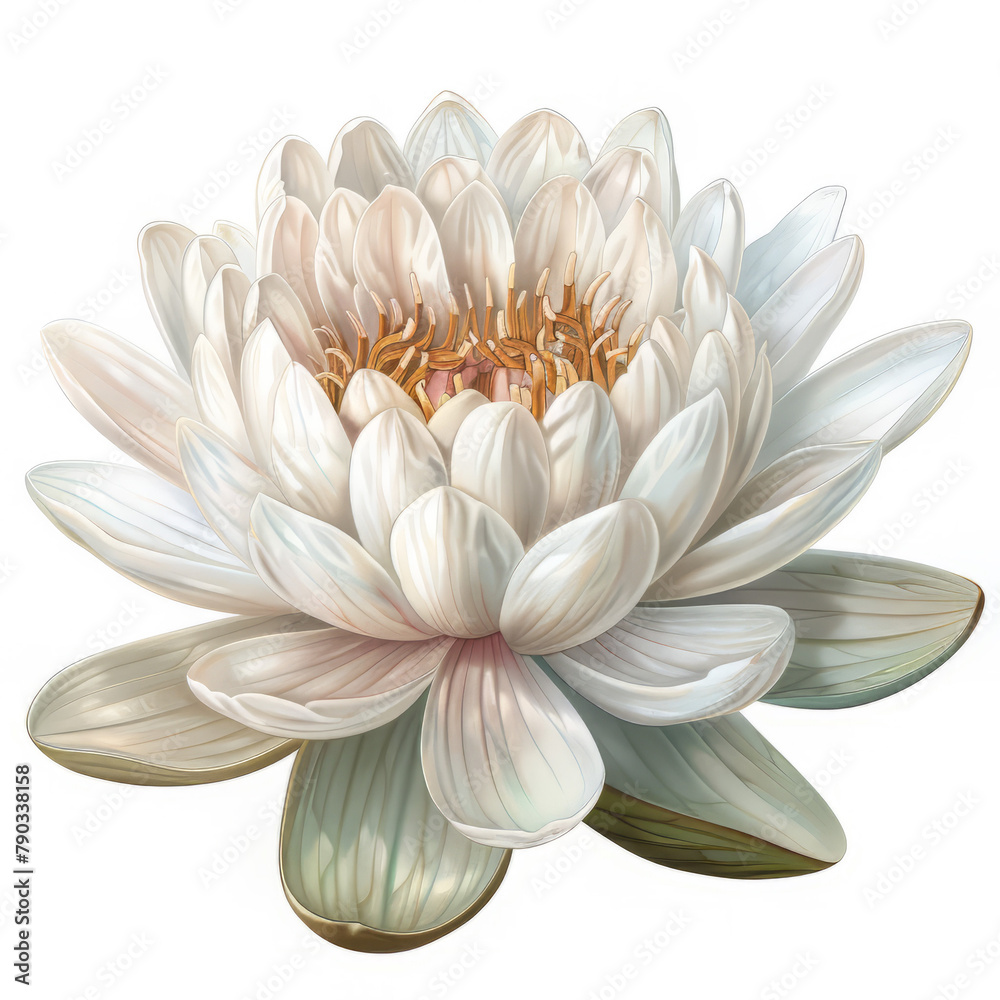 Flower Illustration on a White Background