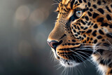 Close up Profile Photo of a Leopard’s Face