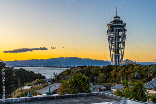 Enoshima Sea Candle Sunset, Japan
