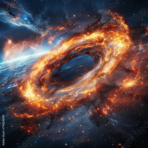Cosmic Abyss Stunning Black Hole