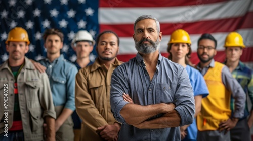 Unity in Diversity: The American Workforce. Generative ai © Scrudje