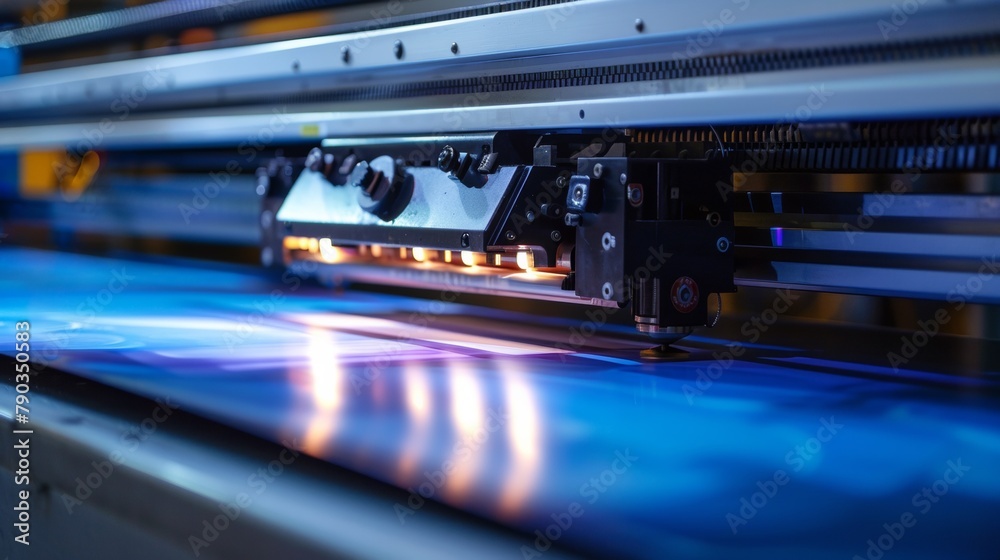 A machine that is printing something on a table, AI A machine that is printing something on a table, AI