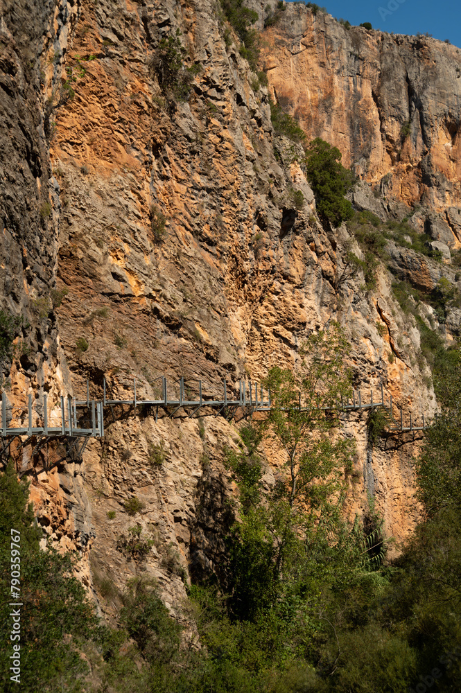 View of the Alquézar Footbridges - Rural tourism in Huesca Spain