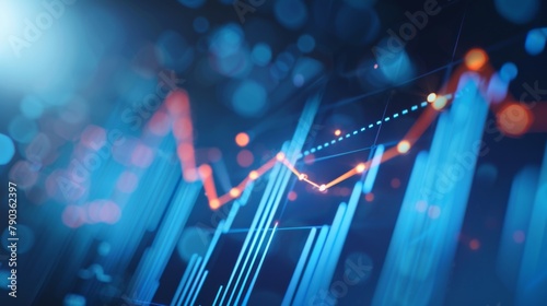 Revenue projection: A chart displays upward trending revenue figures, reflecting a promising outlook for the company's financial performance.