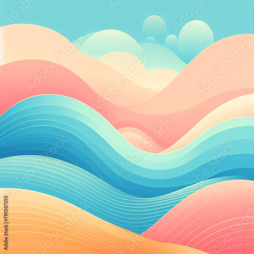 抽象的な大理石のアクリル絵の具のインクで描かれた波のテクスチャーのカラフルな背景バナー – 大胆な色、虹色の渦巻き波。