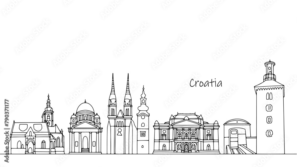 Cityscape of Croatia