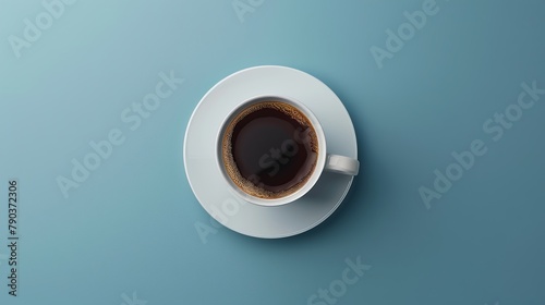 the concept of International Coffee Day, top view. background for designer for international coffee day. Festive and inviting banner mockup for International Coffee Day with copy space for text