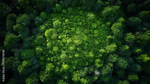 Green natural forest aerial view. Environment concept. 