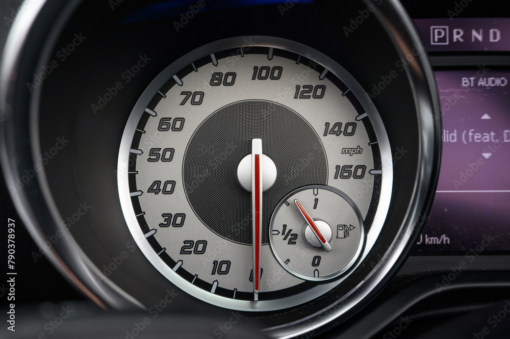 custom made wallpaper toronto digitalA car speedometer shows the speed of the car. The speedometer is red and white