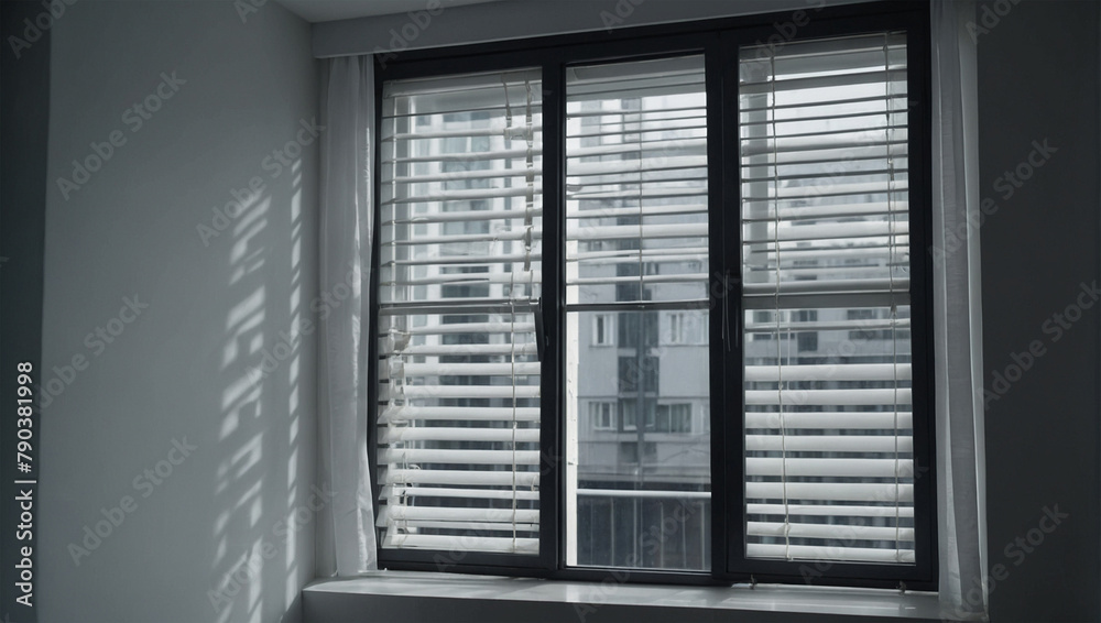 Fototapeta premium realistic white window 2