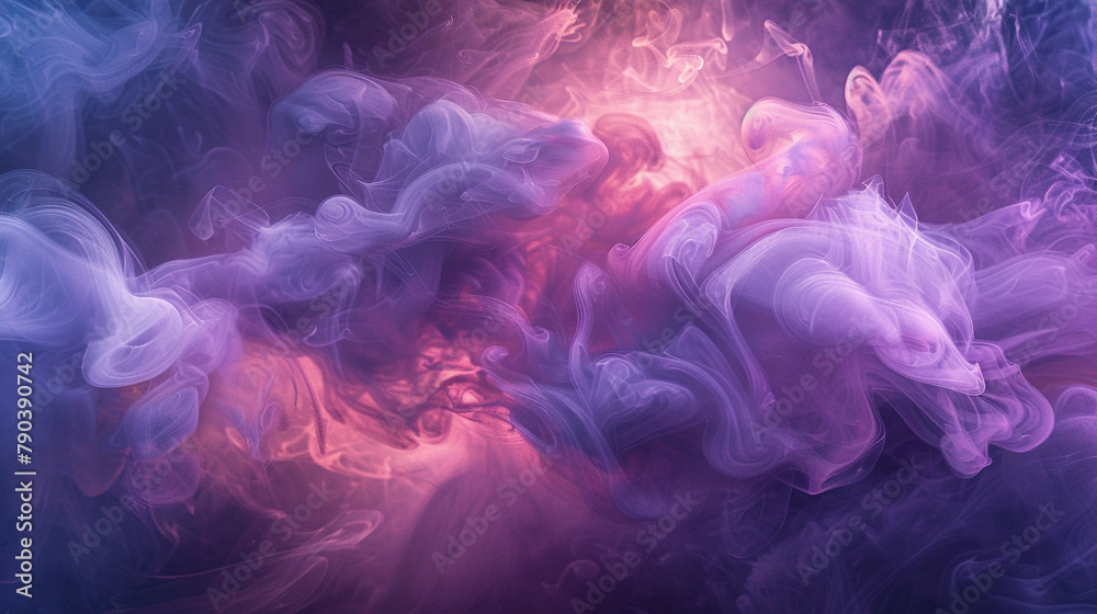 Ethereal tendrils of topaz smoke mingling with a canvas of violet, casting a shimmering veil of celestial beauty and cosmic wonder. 