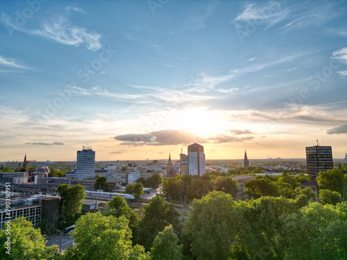 city skyline, view of city bochum