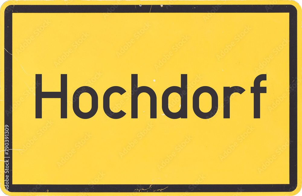 Ortsschild Hochdorf