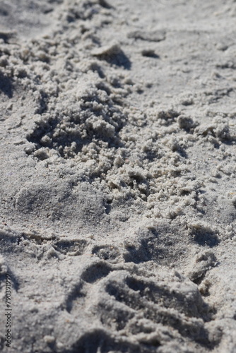 Wet Sand at the Beach - Stock Photo