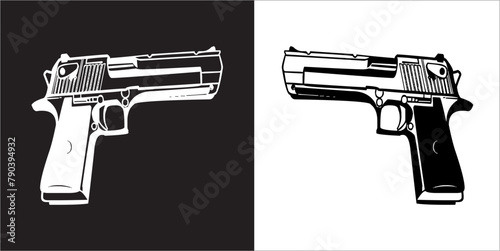 IIlustration Vector graphics of Pistol icon