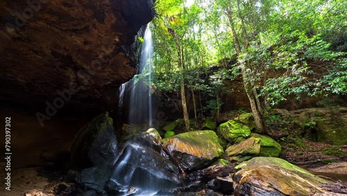 Oakland Waterfall Timelapse Blue Mountains National Park Sydney Australia photo