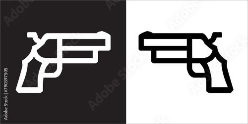 IIlustration Vector graphics of Pistol icon