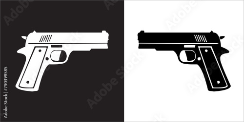 IIlustration Vector graphics of Pistol icon