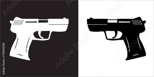 IIlustration Vector graphics of Pistol icon