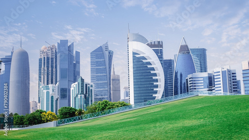 The Panoramic skyline of Doha, Qatar © MSM